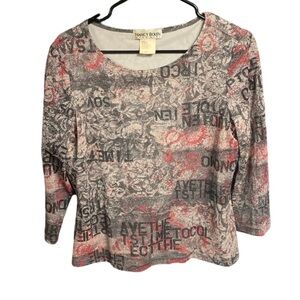 Nancy Boleyn city girl 90s mesh top size medium